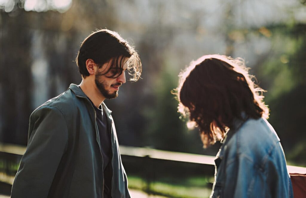 a man and a girl wearing a jacket