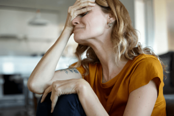woman lamenting