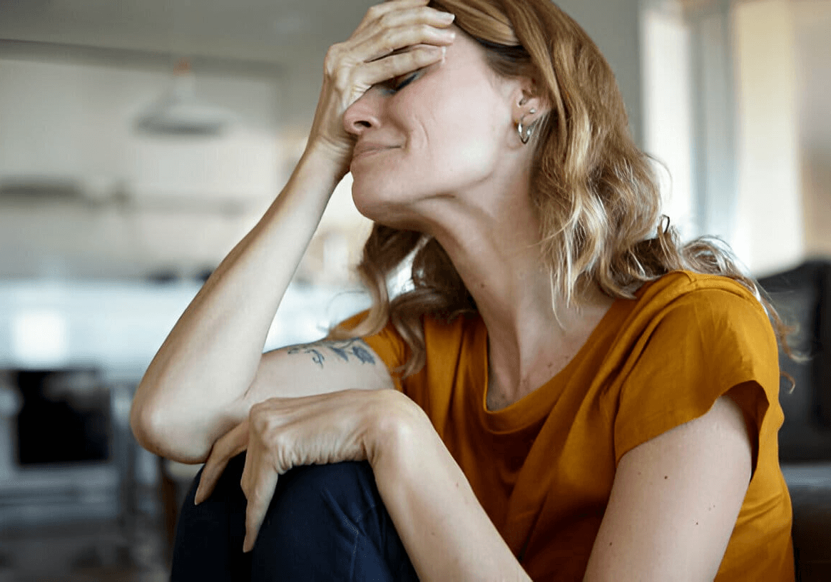 woman lamenting