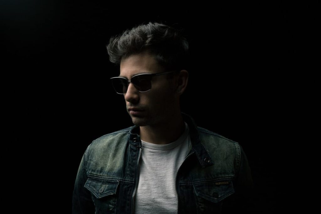 attractive man waring sunglasses